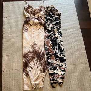 Tie-Dye Maxi Dresss bundle of 2 Vince Camino and young fabulous and broke